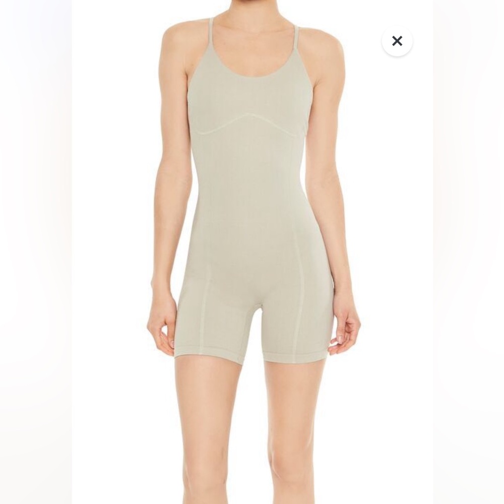 Active romper, cross cross back